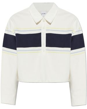RE/DONE Short Loose-Fit Polo - White