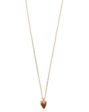 Kate Spade Necklace With A Pendant Featuring Sparkling Crystals - Metallic