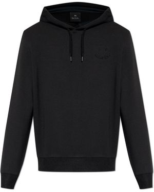 Paul Smith Sweatshirt With Embossed Logo - Black