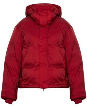 Y-3 Down Jacket With Hood - Red