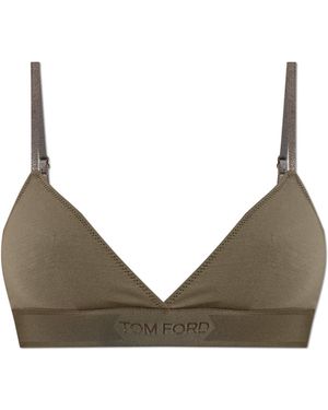 Tom Ford Logo Bra - Brown