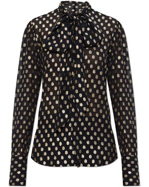 DSquared² Shirt With Lurex Thread - Black