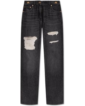 Versace Straight-Leg Jeans - Black