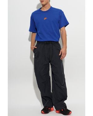 Nike Logo Patch T-Shirt - Blue