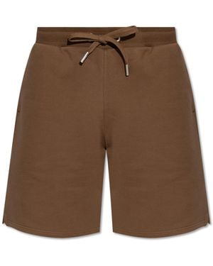 Ami Paris Logo Shorts - Brown