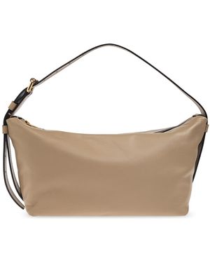 Moschino Leather Shoulder Bag - Natural