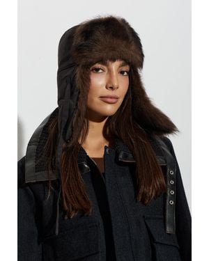 Lemaire Hat With Ear Flaps - Black