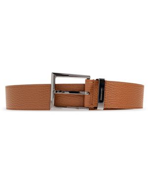 Ferragamo Leather Belt - White
