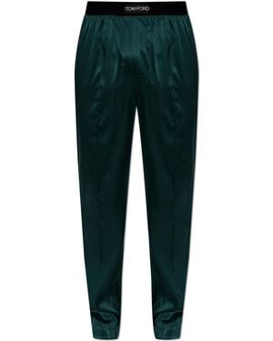 Tom Ford Silk Underwear Trousers - Green