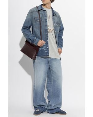 MM6 by Maison Margiela Wide-Leg Jeans - Blue