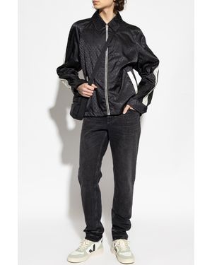 McQueen Light Jacket With Skull Motif - Black