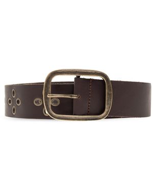 DSquared² Leather Belt With Studs - Brown