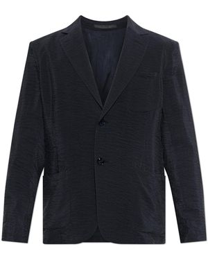 Giorgio Armani Blazer With Pockets - Blue