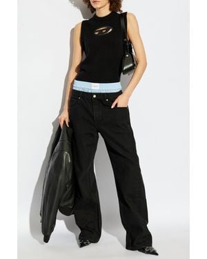 DIESEL Vest M-Argarin-Sl - Black