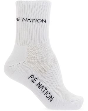 P.E Nation Signature Socks - White