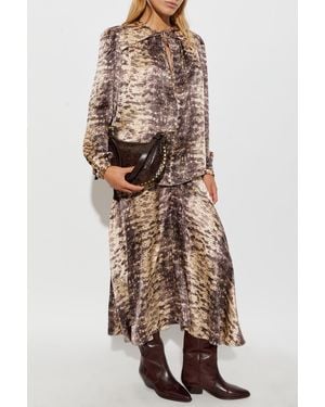 Isabel Marant Silk Top "Laraya" - Brown