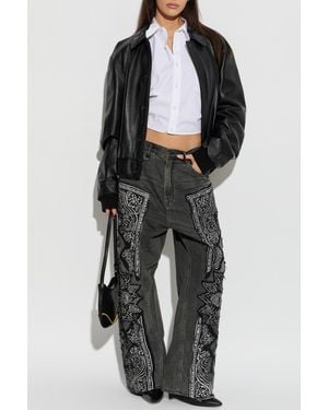 R13 Cropped Shirt - Black
