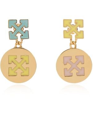 Off-White c/o Virgil Abloh Drop Earrings - Metallic