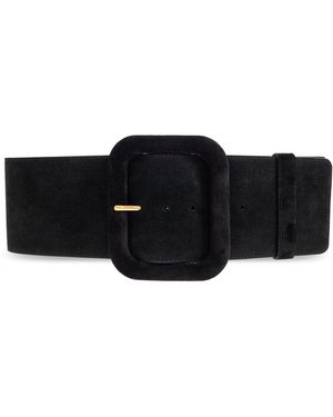 Ami Paris Leather Belt - Black