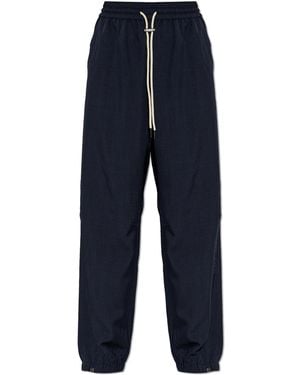 Rethinkit Studios Trousers With Stitched Logo - Blue