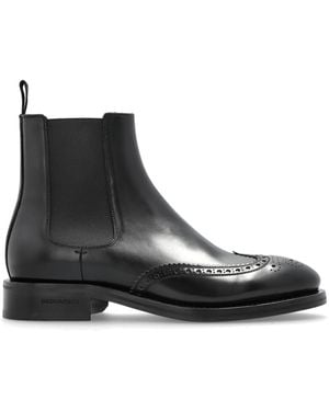 DSquared² Leather Ankle Boots - Black