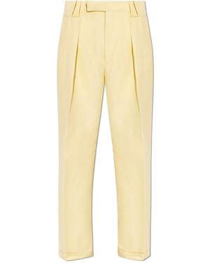 Versace Creased Trousers - Natural