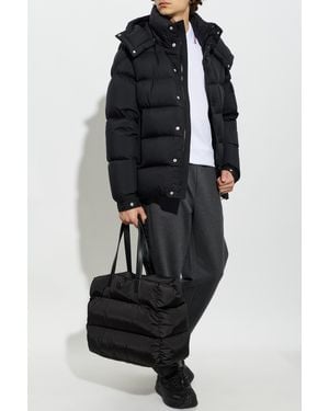 Moncler Polo With Logo Patch - Black