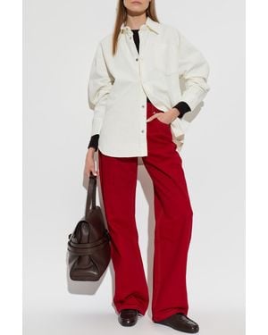 Ami Paris Straight-Leg Jeans - Red