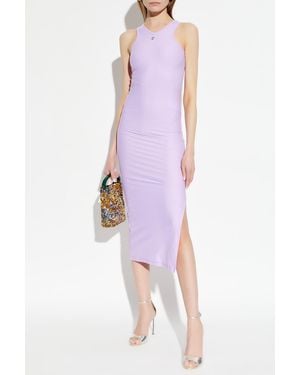 Coperni Dress With Logo - Purple