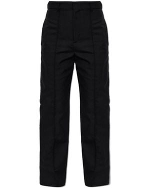Loewe Wool Pleated Pants - Black