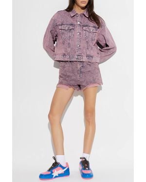 A Bathing Ape Denim Jacket - Red