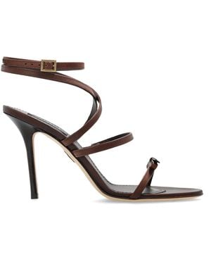 DSquared² Leather Heeled Sandals - Black