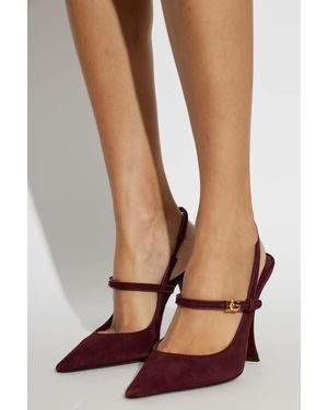 Dolce & Gabbana Suede High-Heeled Shoes - Brown