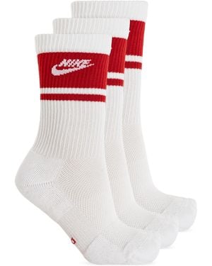 Nike Three-Pack Of Socks With Logo - White