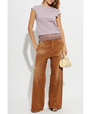 DIESEL T-Shirt 'T-Luna' - Purple