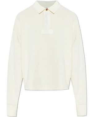 Rag & Bone Long-Sleeve Polo - White