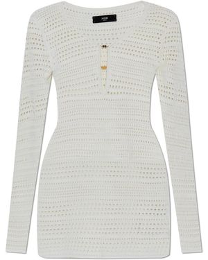 Amiri Woven Dress - White
