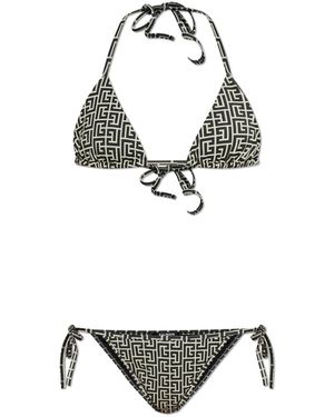 Balmain Two-Piece Swimsuit - White