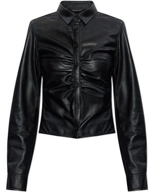 Balenciaga Leather Top - Black