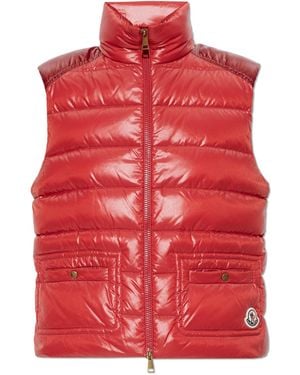 Moncler Quilted Vest "Frelon" - Red