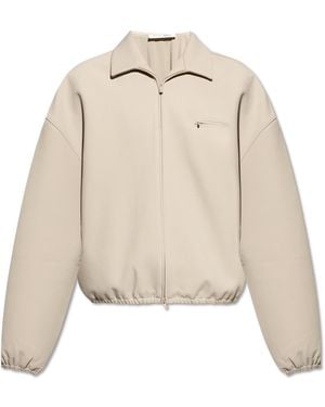 Fear Of God Jacket With Collar - Natural