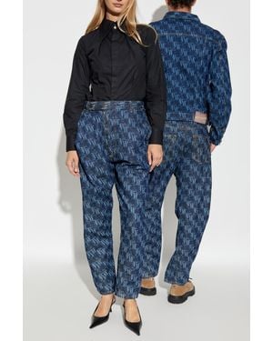 Vivienne Westwood 'Baggy' Jeans With Logo - Blue