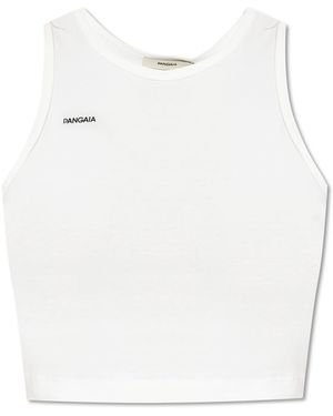 PANGAIA Top With "Z" Logo - White