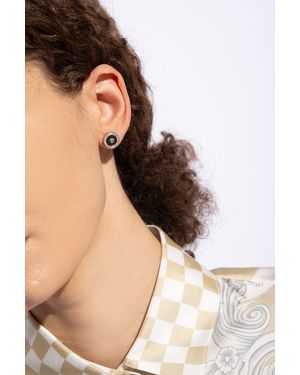 Versace Brass Earrings - Black
