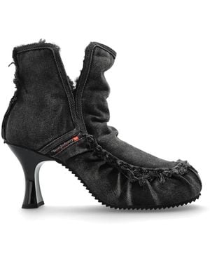DIESEL Heeled Shoes 'D-Woodstock' - Black
