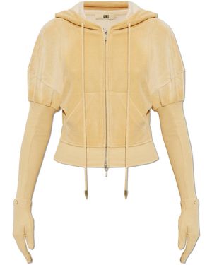 KNWLS Velour Sweatshirt 'Paris' - White