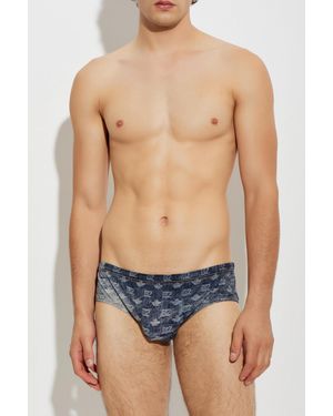 DSquared² Monogram Swim Briefs - Blue