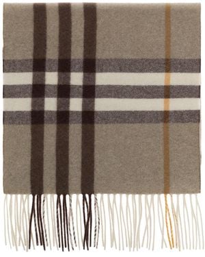 Burberry Cashmere Scarf - Natural