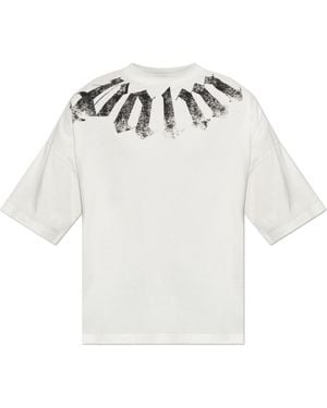 Palm Angels Cotton T-Shirt With Printed Logo - White