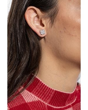 Kate Spade Earrings With Sparkling Crystals - Red
